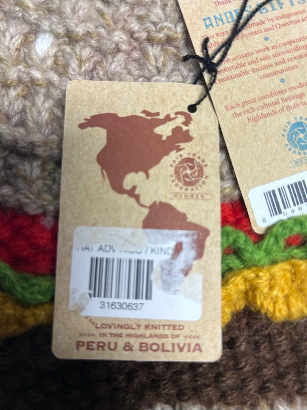 Andes Gifts Kids’ Cheeseburger Handmade Alpaca Knit Beanie Hat Unisex Novelty